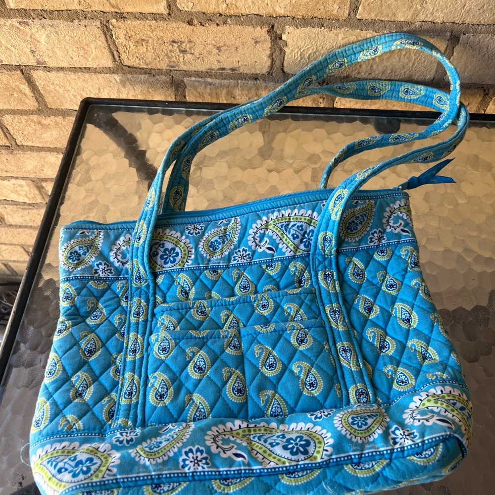 Vera Bradley Blue Quilted Shoulder Bag